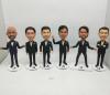 Custom groomsmen bobbleheads for six