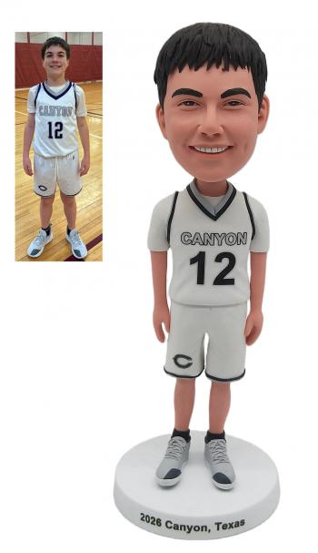 Custom Bobblehead Basketball Player - Personalized High School Gift