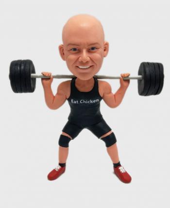 CUSTOM LIFTING BARBELL BOBBLEHEADS